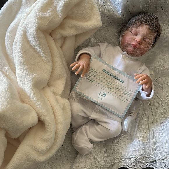 I-Cradle 30 Inch Realistic Handmade Sleeping Reborn Doll - Picture 6 of 7